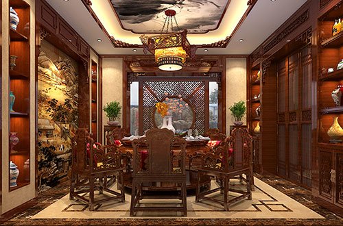 焦作温馨雅致的古典中式家庭装修设计效果图